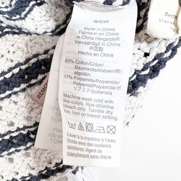 Madewell Sweater Striped Open Stitch Austen Pullover Womens Size Small - Picture 4 of 8